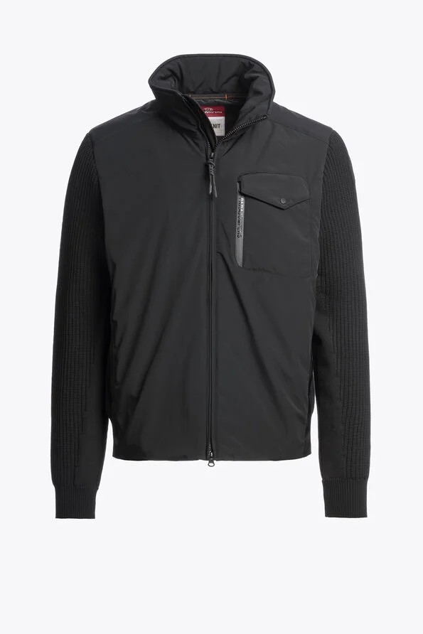 Parajumpers Steel River Hybrid Cardigan Black