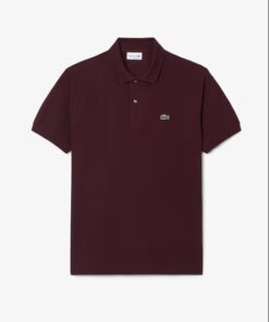Lacoste Classic Fit L.12.12 Original Polo Shirt Dark Burgundy