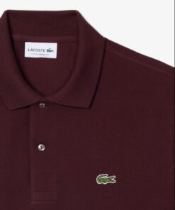 Lacoste Classic Fit L.12.12 Original Polo Shirt Dark Burgundy