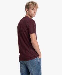 Superdry Essential Serif Logo Embroidered T-Shirt Tawny Port Marl
