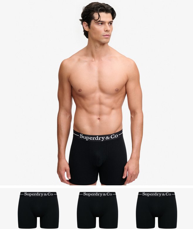 Superdry Superdry & Co Boxer Triple Pack Black