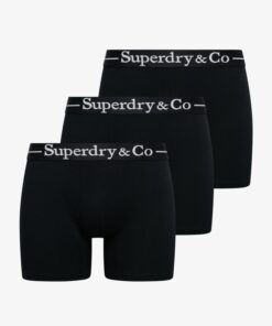 Superdry Superdry & Co Boxer Triple Pack Black