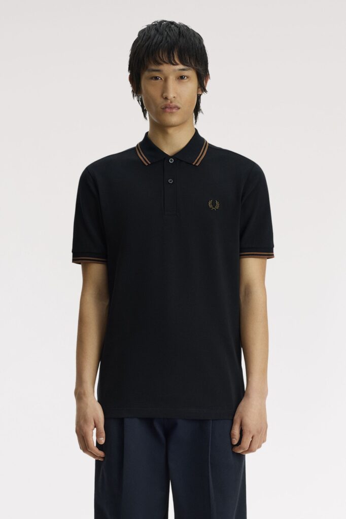Fred Perry The Fred Perry Shirt Navy / Bronze / Bronze