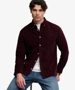 Superdry Classic Needle Cord Shirt Winter Port
