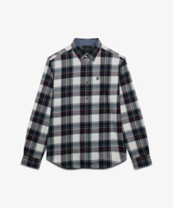 Superdry Long Sleeve Cotton Lumberjack Shirt Skylar Check White