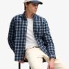 Superdry Long Sleeve Cotton Lumberjack Shirt Cambell Navy Check