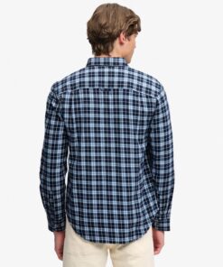 Superdry Long Sleeve Cotton Lumberjack Shirt Cambell Navy Check
