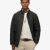Superdry Quilted Estate Jacket Meteorite Black