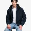 Superdry City Fleece Lined Jacket Eclipse Navy