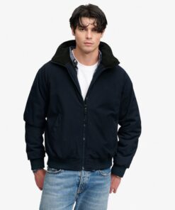 Superdry City Fleece Lined Jacket Eclipse Navy