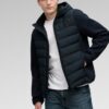 Superdry Hooded Storm Knit Hybrid Jacket Eclipse Navy