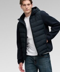 Superdry Hooded Storm Knit Hybrid Jacket Eclipse Navy