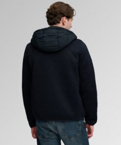 Superdry Hooded Storm Knit Hybrid Jacket Eclipse Navy