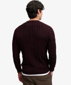Superdry Cable Knit Crew Jumper Winter Port