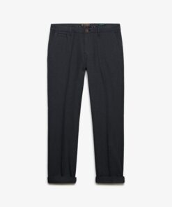 Superdry Premium Textured Regular Chinos Textured Charcoal