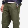 Superdry Tapered Washed Chino Trousers Chive Green