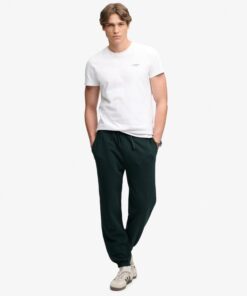Superdry Essential Company Logo Joggers Heritage Dark Pine Green
