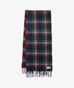 Superdry Heritage Checked Scarf Burford Check Navy