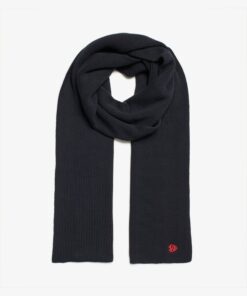 Superdry SD&Co Logo Knitted Scarf Eclipse Navy