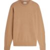 Tommy Hilfiger Crew Neck Jumper With Cashmere Taupe