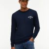 Tommy Hilfiger 1985 Graphic Long Sleeve T-Shirt Navy Blue