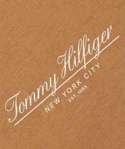 Tommy Hilfiger Brand Love Small Script Tee Tawny