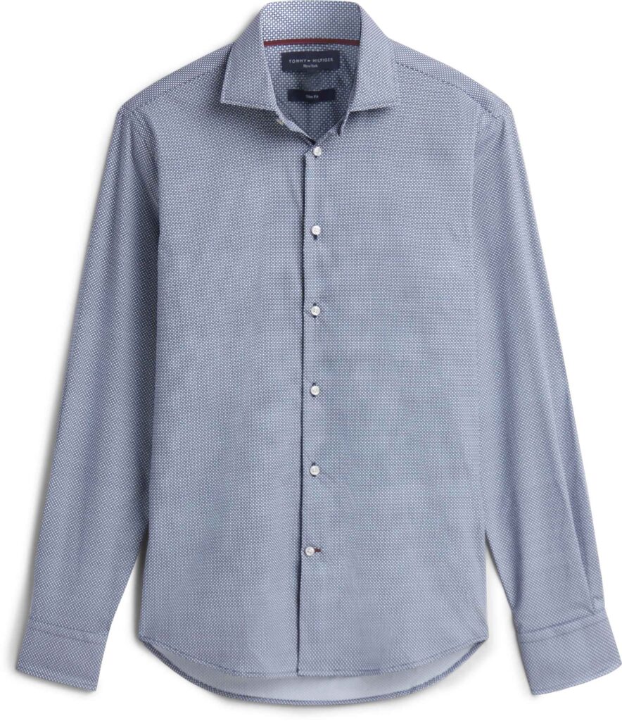 Tommy Hilfiger Perf Poplin Mini Print Carbon Navy