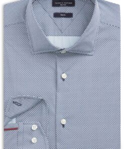 Tommy Hilfiger Perf Poplin Mini Print Carbon Navy