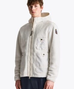 Parajumpers Sundre Hooded Fleece Warm Ivory