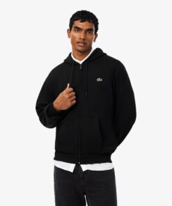 Lacoste Fleece Hoodie Black