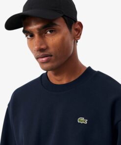 Lacoste Cotton Fleece Sweatshirt Midnight Blue