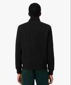 Lacoste Zipped Fleece Sweatshirt Black