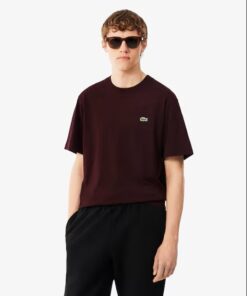 Lacoste Cotton T-shirt Dark Burgundy
