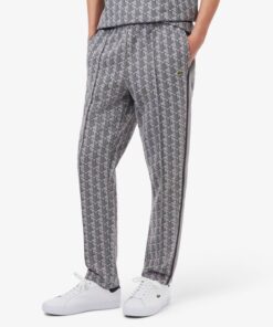 Lacoste Paris Monogram Sweatpants Light Grey / Dark Grey
