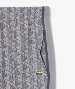 Lacoste Paris Monogram Sweatpants Light Grey / Dark Grey