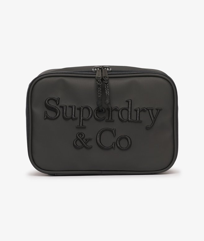 Superdry Travel Wash Bag Black